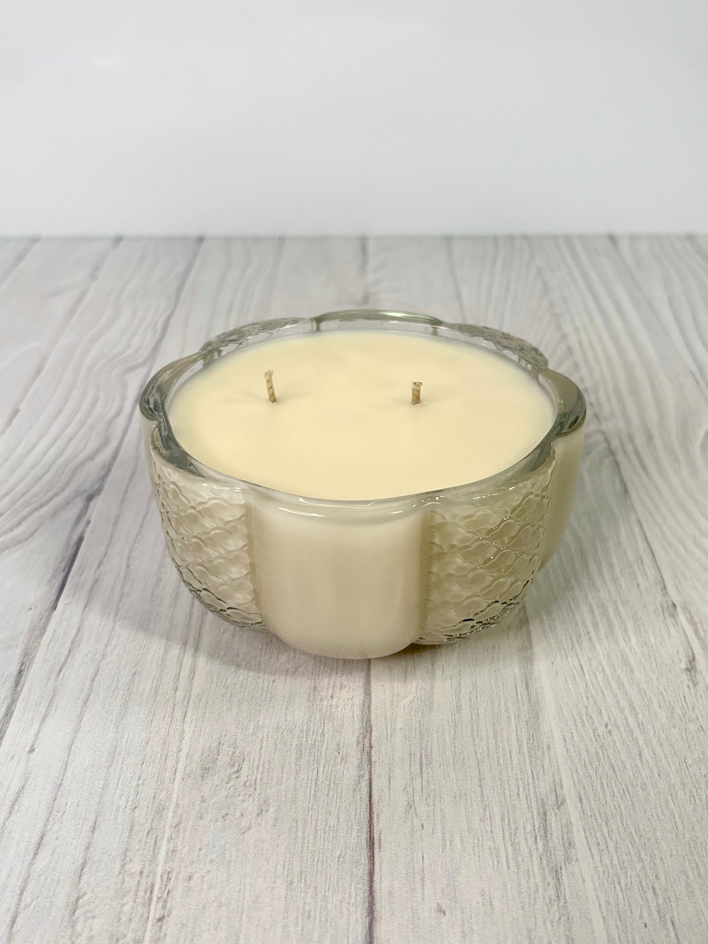 8 oz Luxury Soy Pumpkin Candle | 100% Soy Wax | Premium Glass Vessel