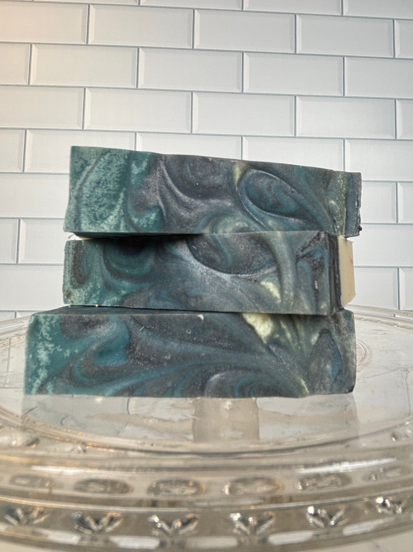Smoked Cedar and Icy Moss Men's Cold Process Soap