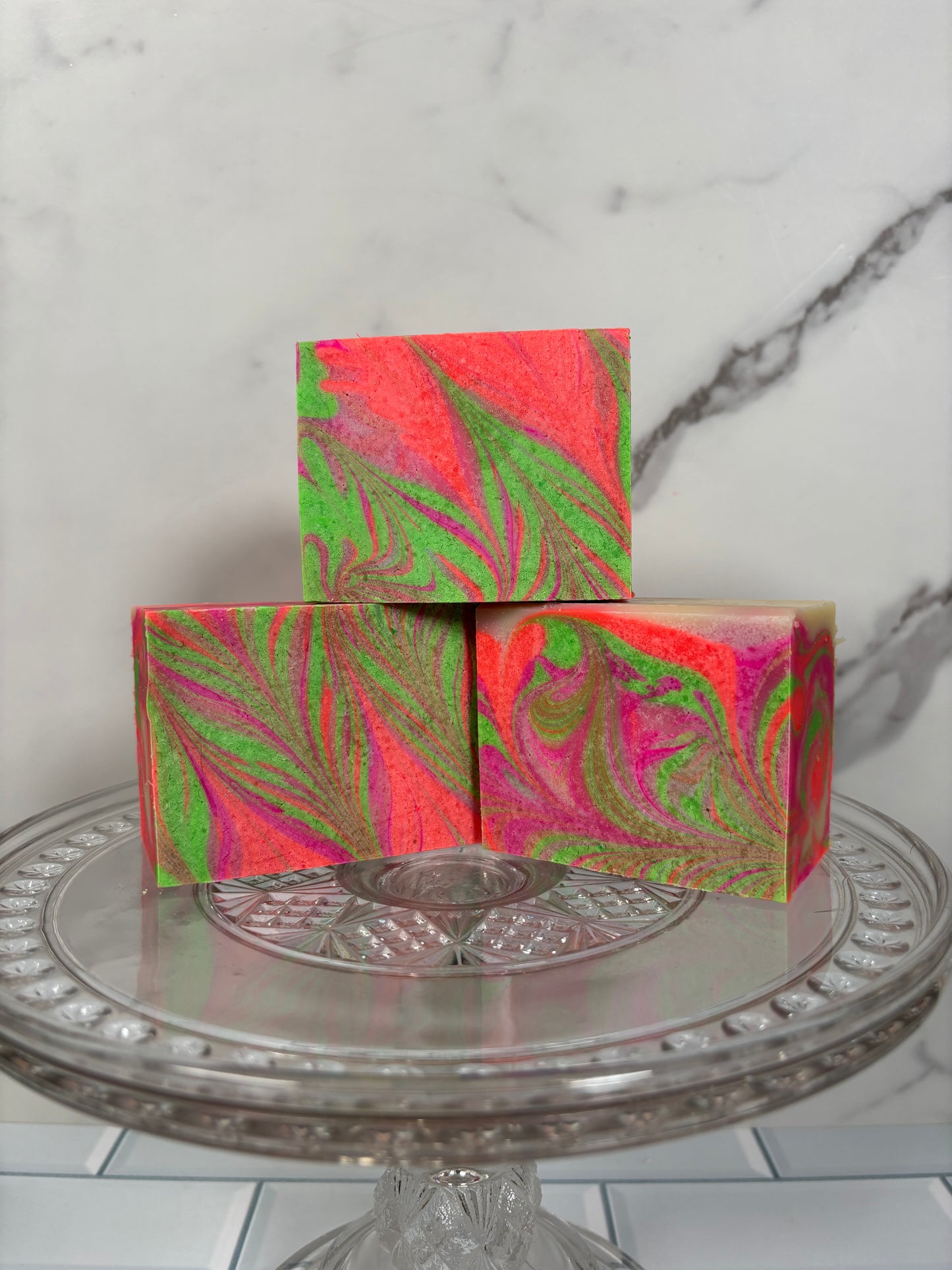 Neon Swirl Soap