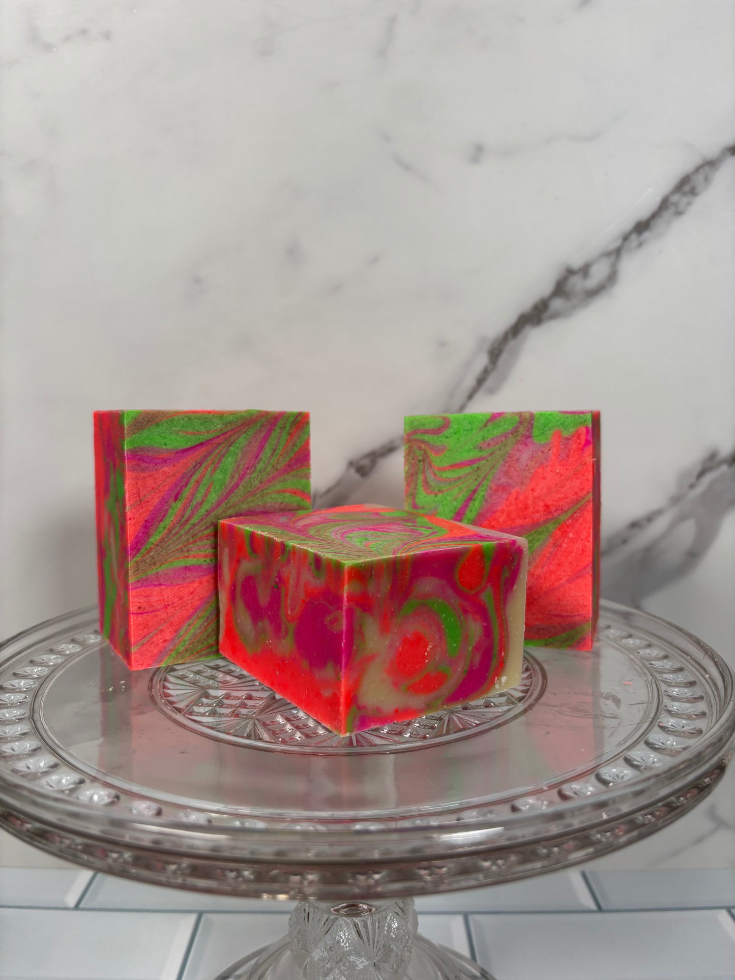 Neon Swirl Soap