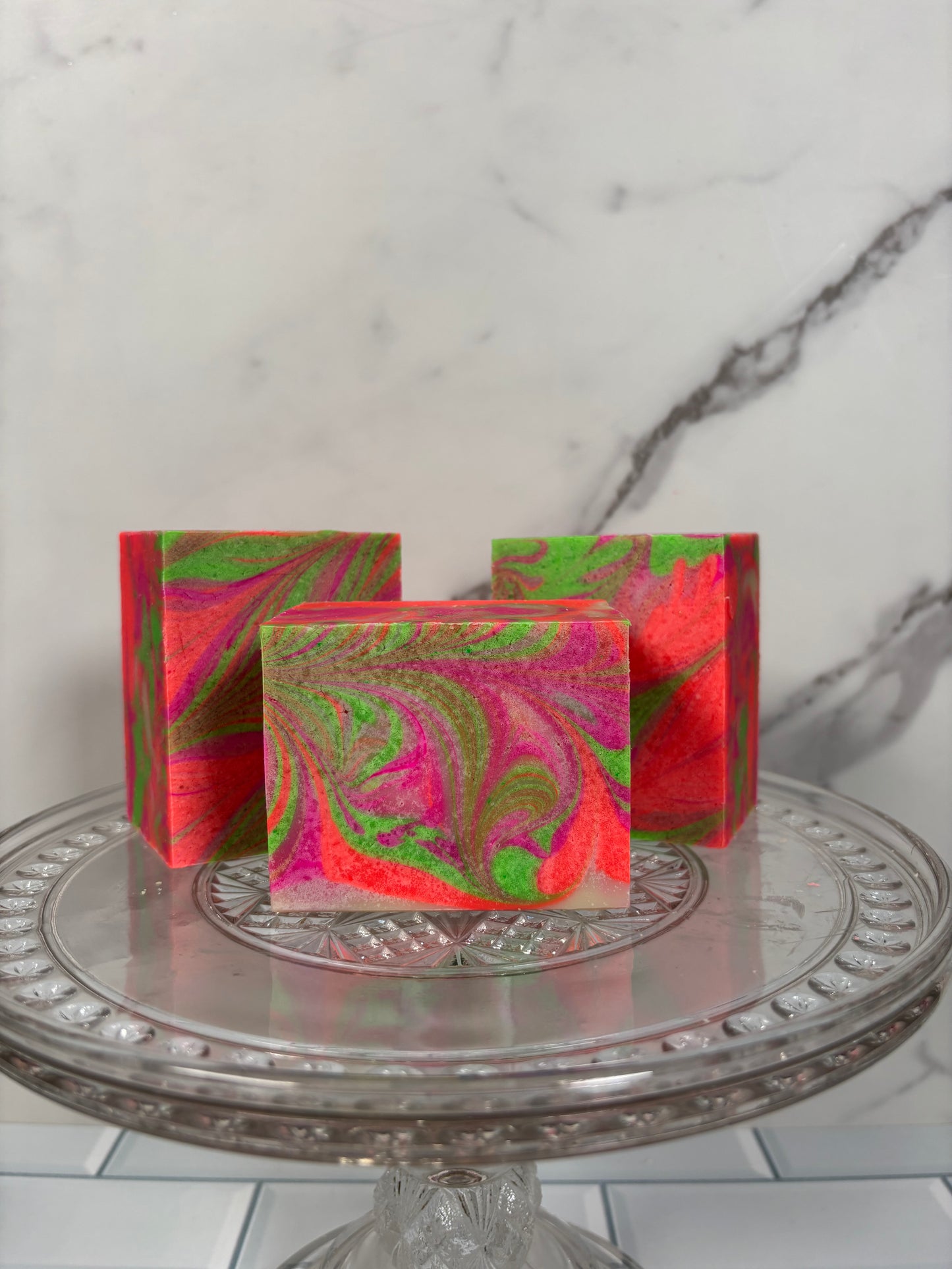 Neon Swirl Soap