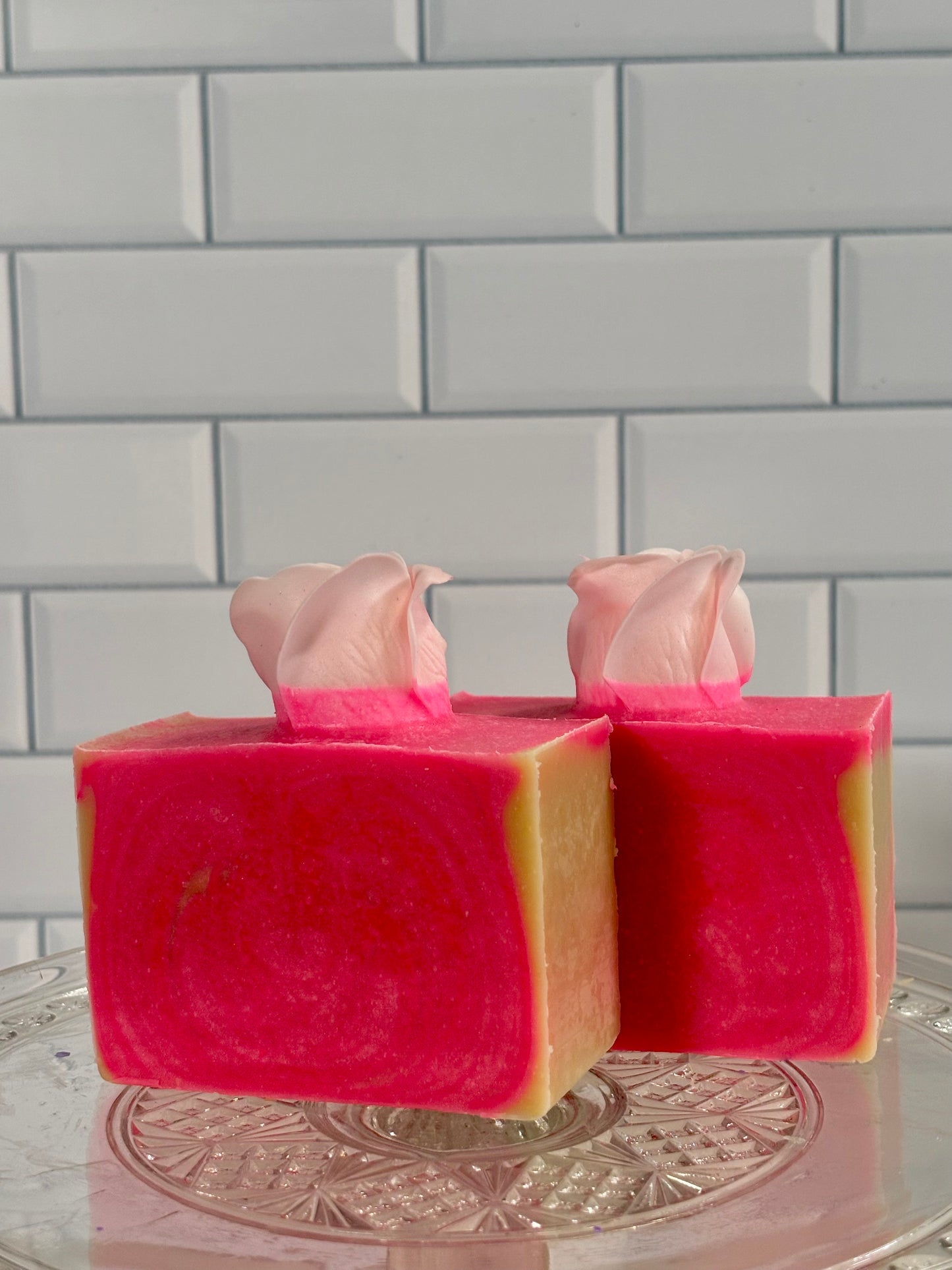 Pink Rose Cold Process Goat Milk Soap