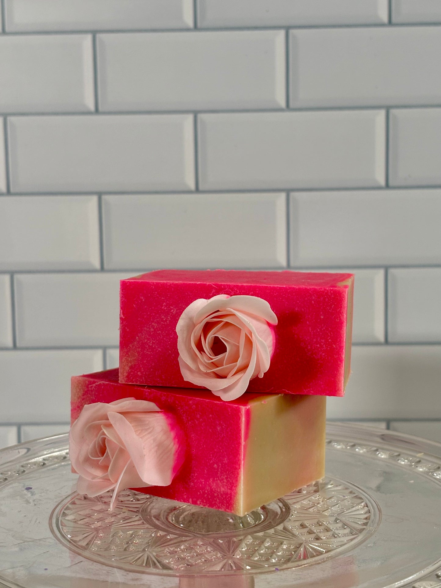 Pink Rose Cold Process Goat Milk Soap