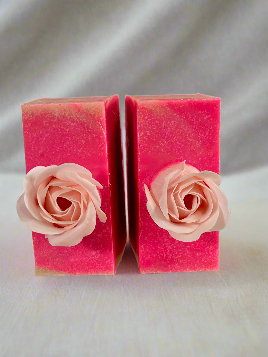 Pink Rose Cold Process Goat Milk Soap