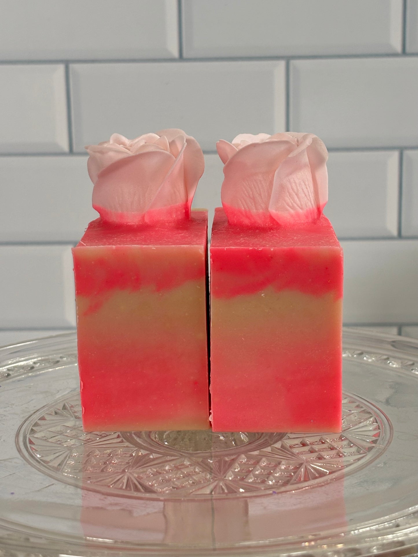Pink Rose Cold Process Goat Milk Soap