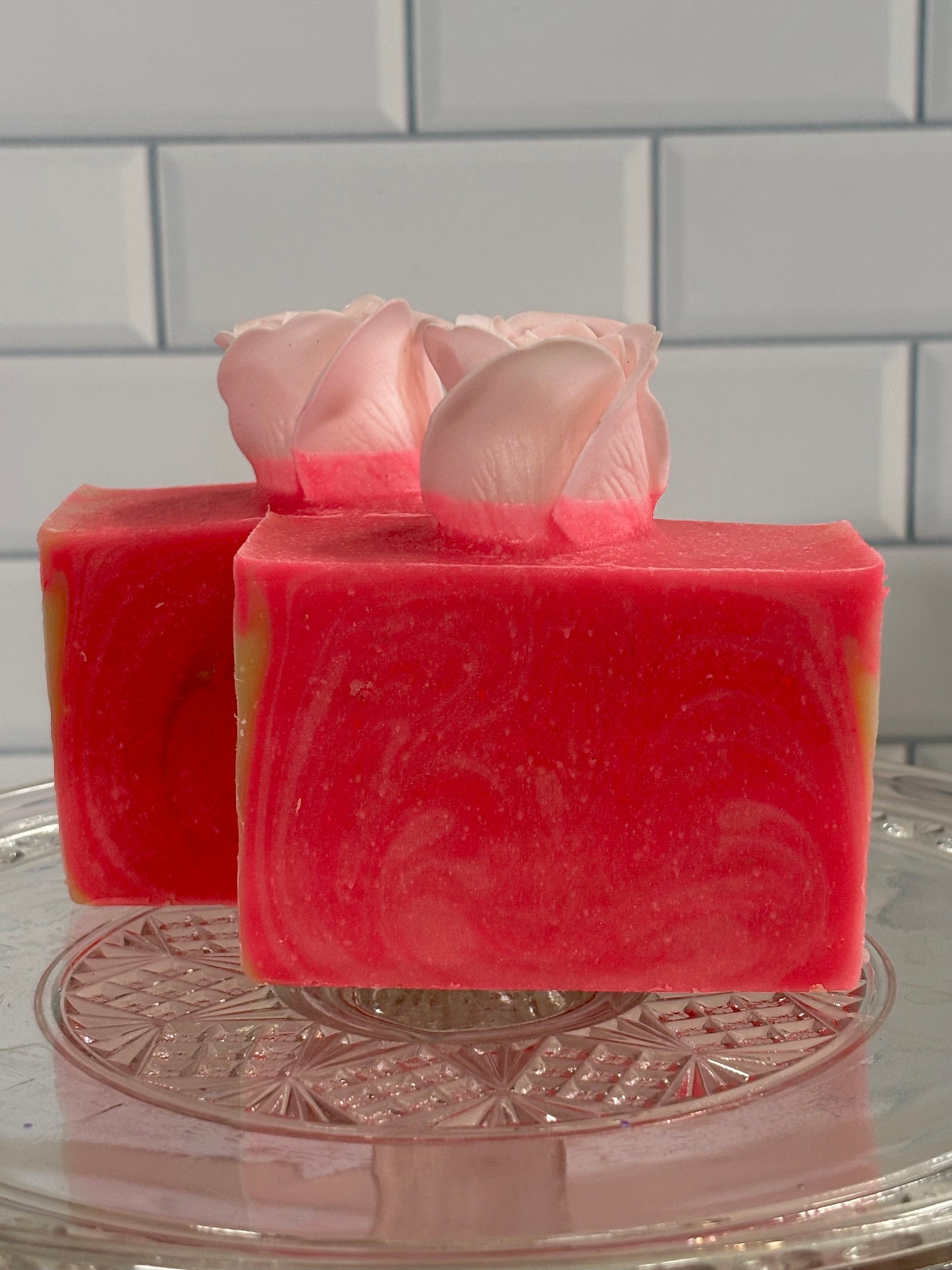 Pink Rose Cold Process Goat Milk Soap