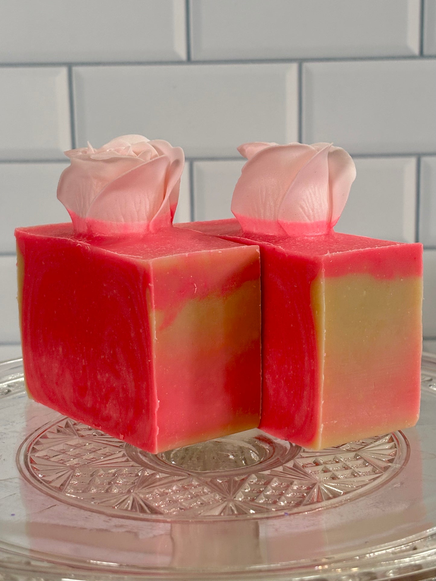 Pink Rose Cold Process Goat Milk Soap