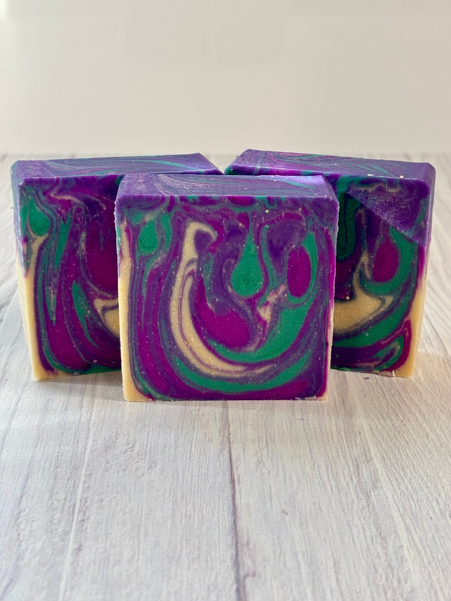 Violet Mint Cold Process Soap made with Goat Milk and Tallow