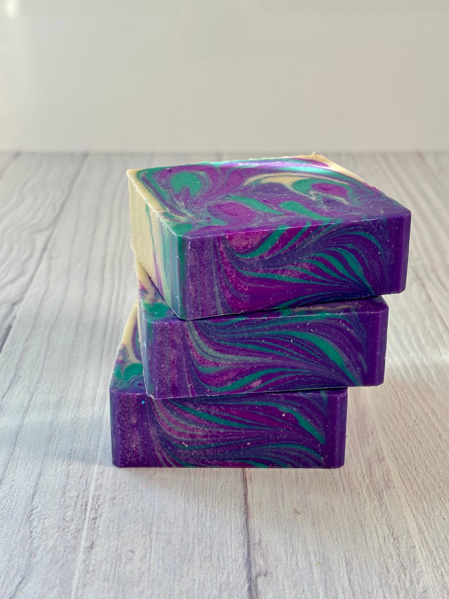 Violet Mint Cold Process Soap made with Goat Milk and Tallow