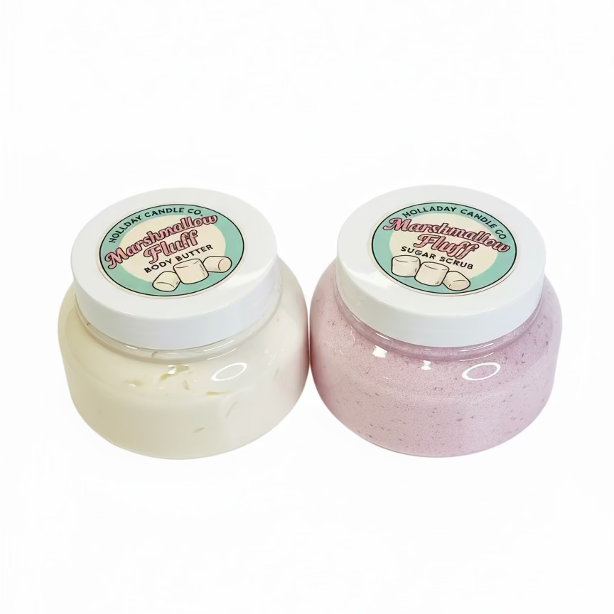MARSHMALLOW FLUFF LUXE BODY DUO | BODY BUTTER + SUGAR SCRUB