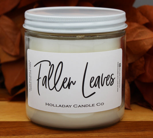 Fallen Leaves Fall Candle