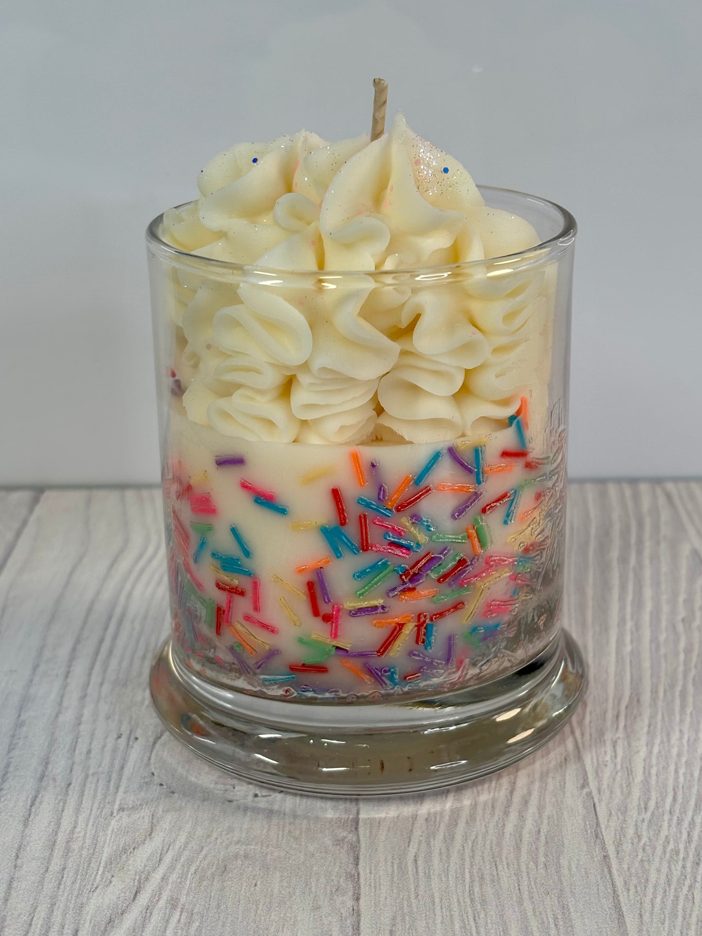 Happy Birthday Candle 12oz Candle 100% Soy Wax Artisan Dessert Candle