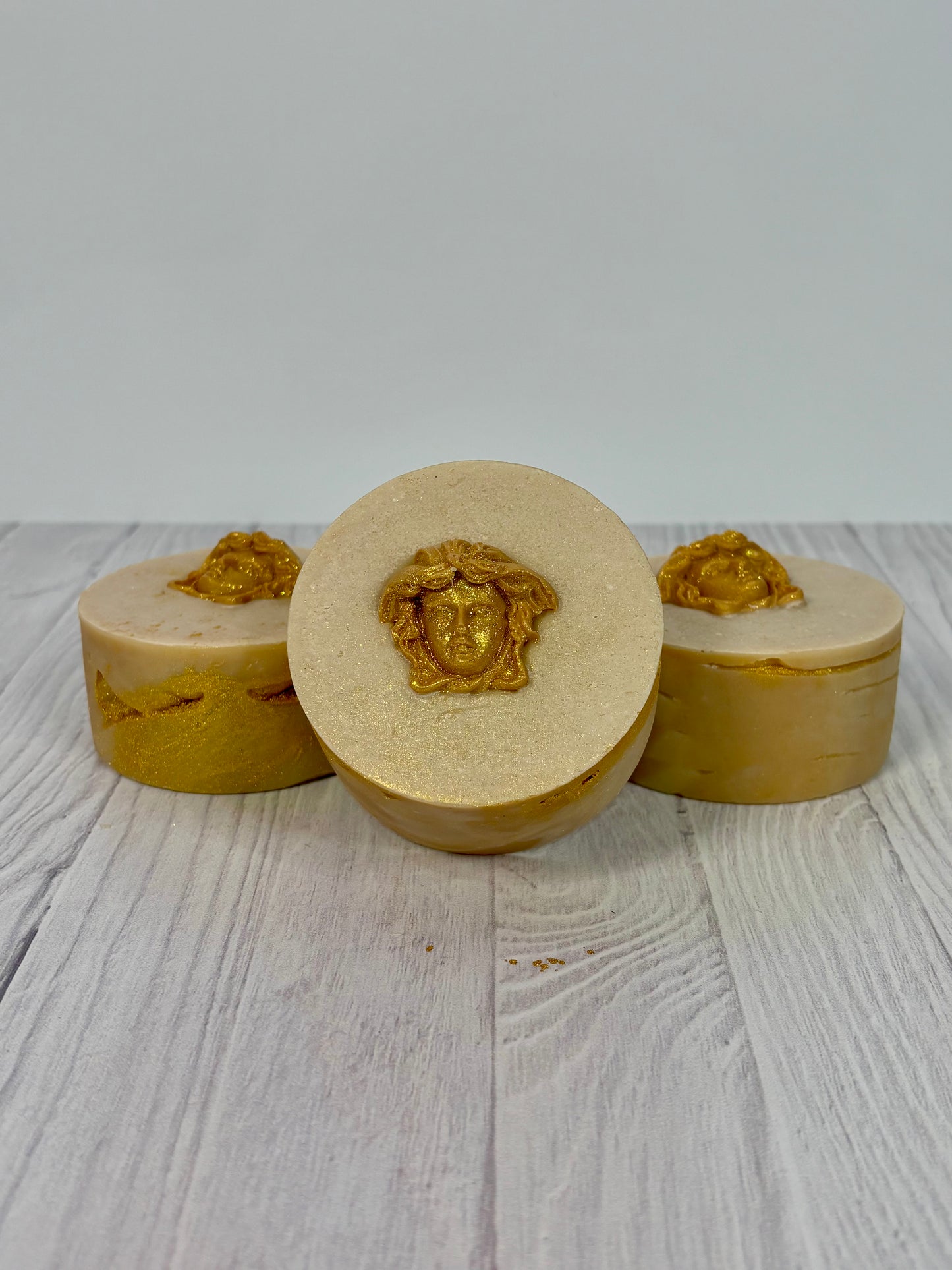 Luxury Medusa Goat Milk Soap | Narcissist Scent | 5 oz Round Bar