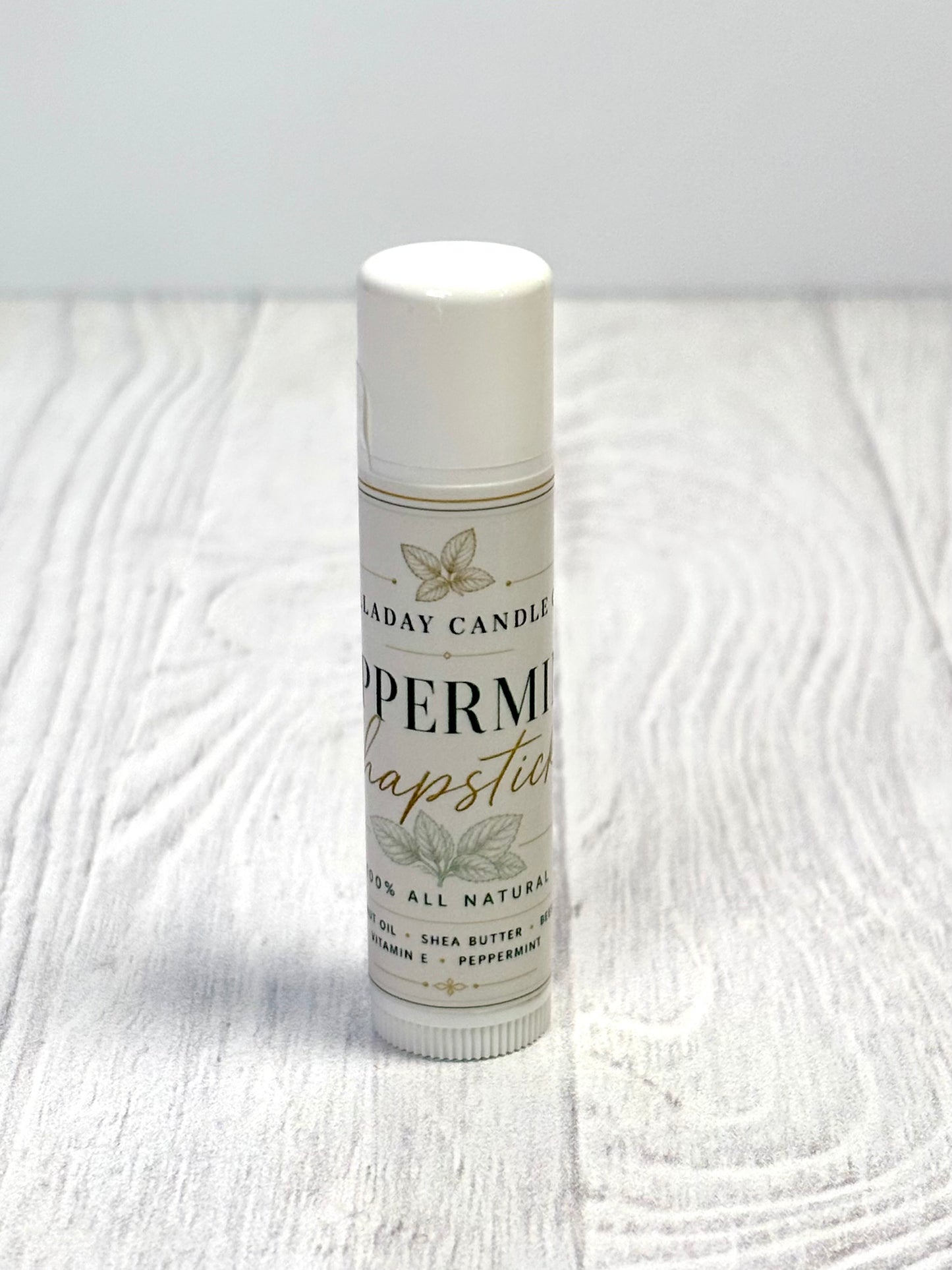 Natural Peppermint Chapstick – Soft Lips + Long Lasting