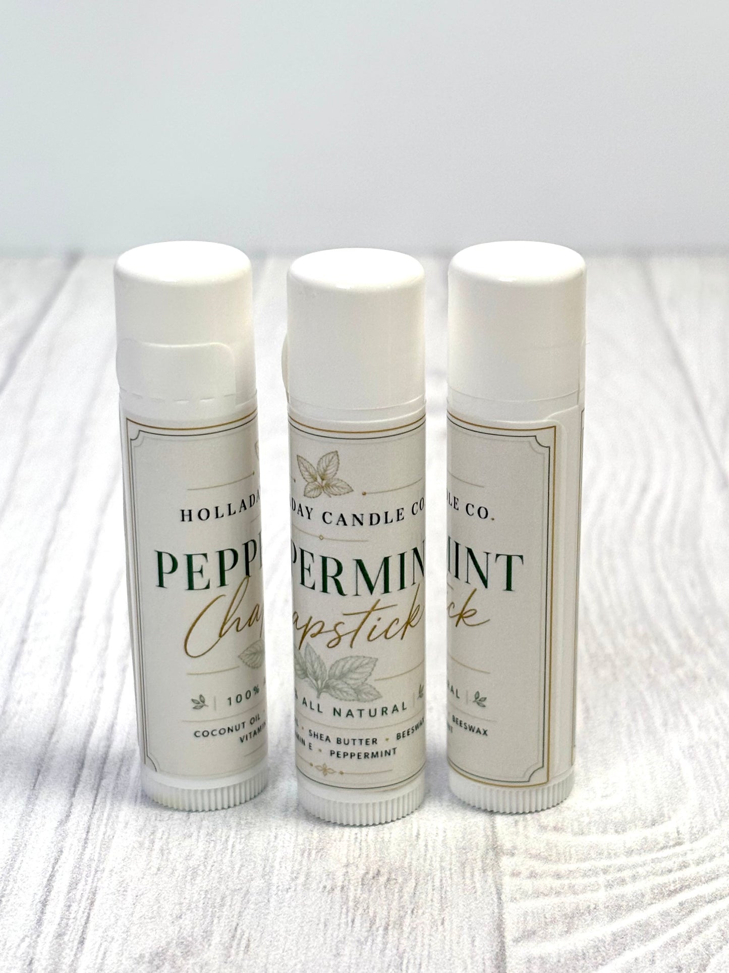 Natural Peppermint Chapstick – Soft Lips + Long Lasting