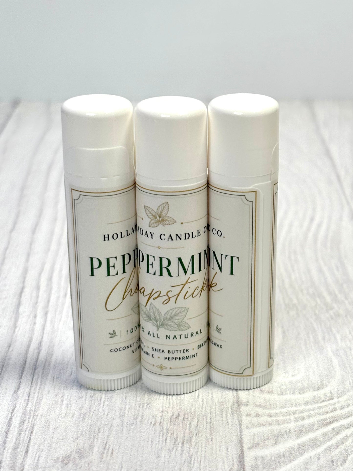 Natural Peppermint Chapstick – Soft Lips + Long Lasting