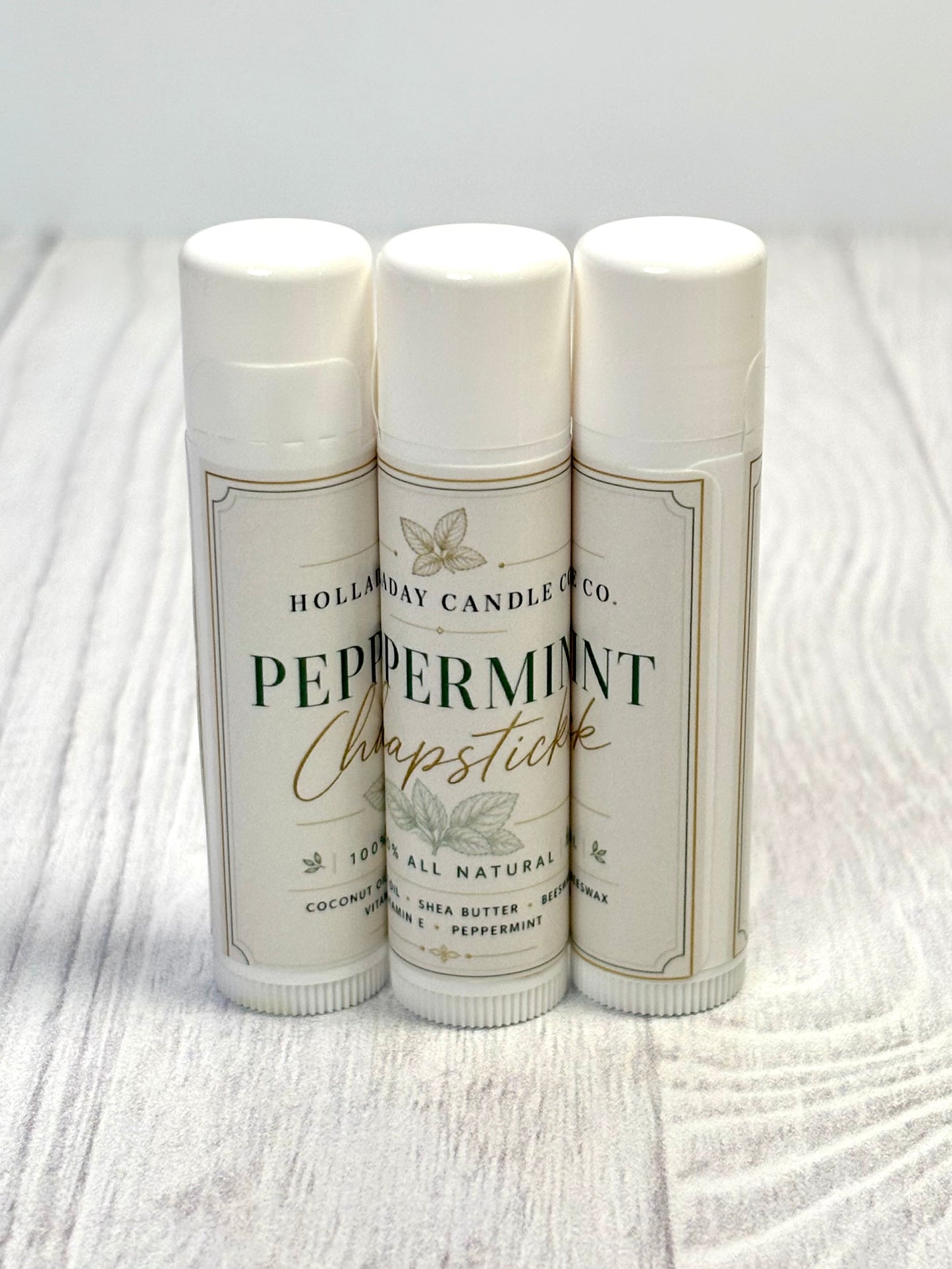 Natural Peppermint Chapstick – Soft Lips + Long Lasting