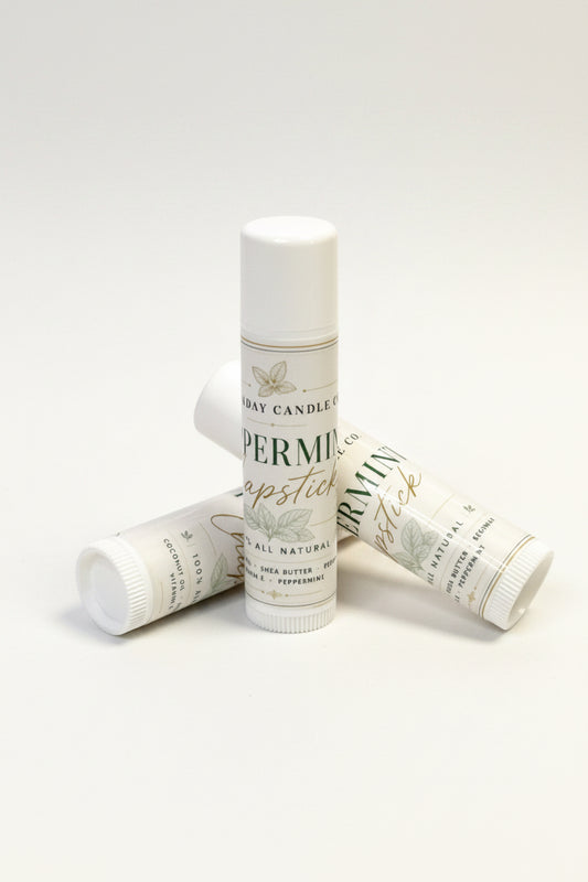 Natural Peppermint Chapstick – Soft Lips + Long Lasting