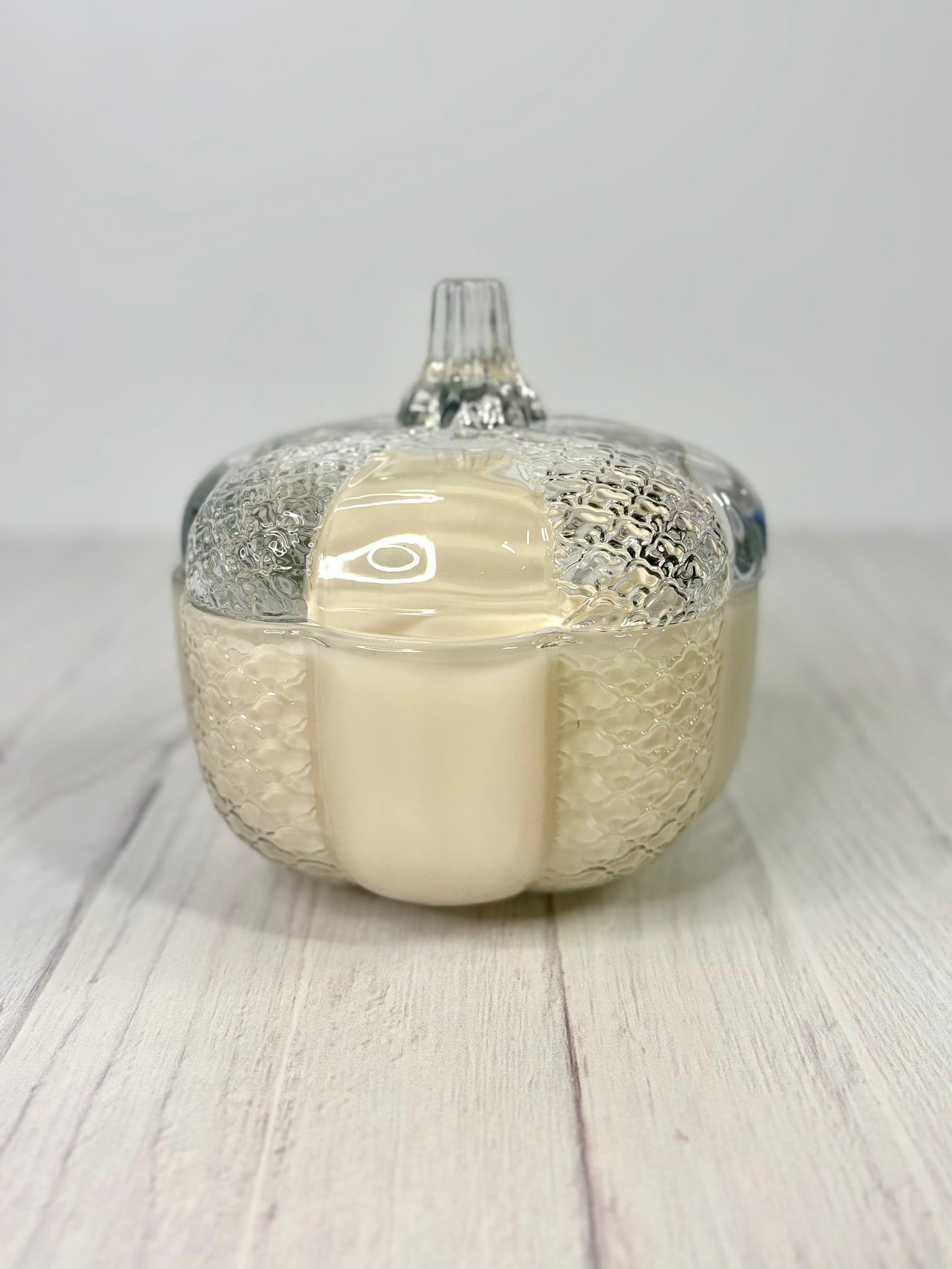 8 oz Luxury Soy Pumpkin Candle | 100% Soy Wax | Premium Glass Vessel