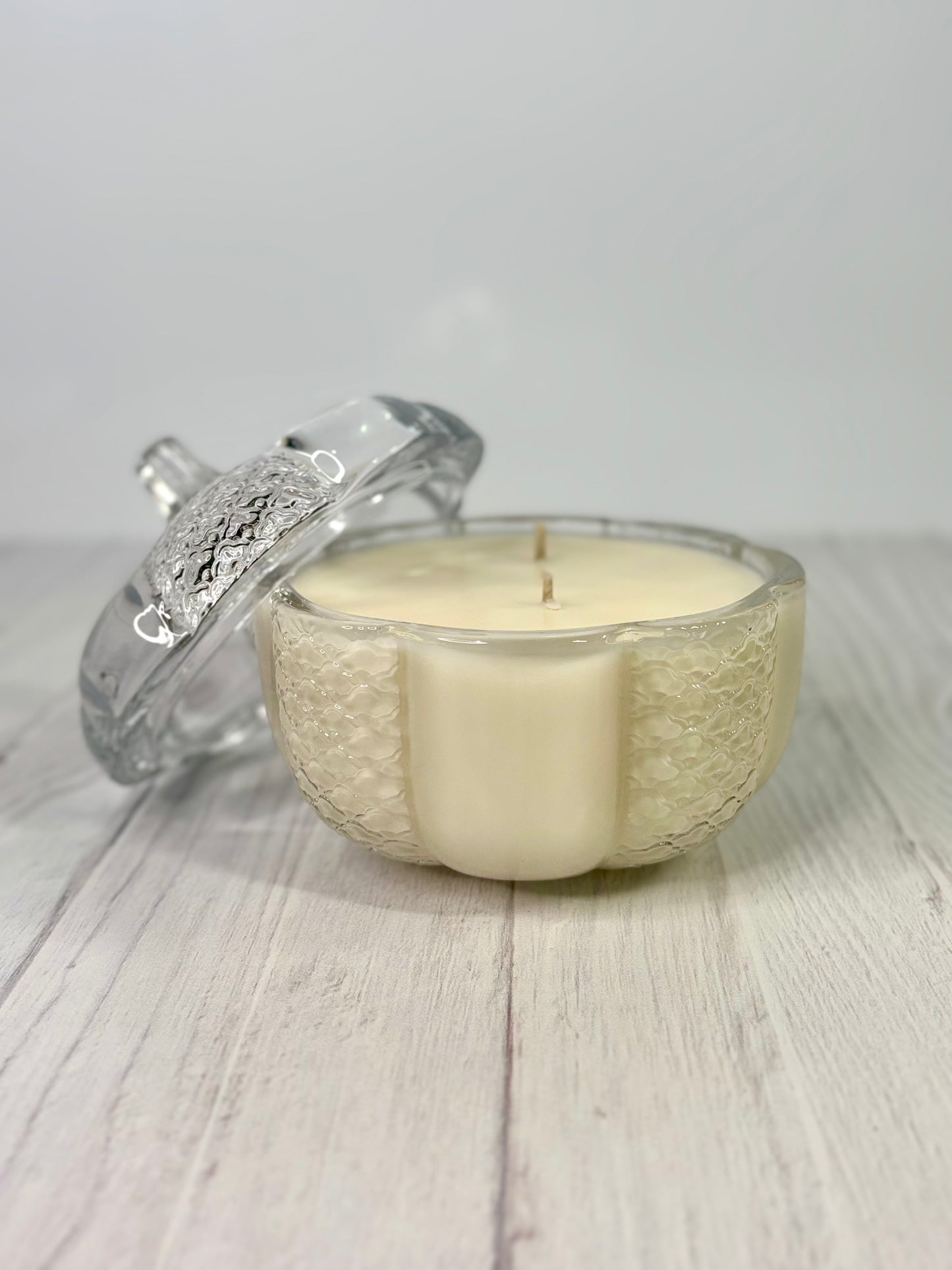 8 oz Luxury Soy Pumpkin Candle | 100% Soy Wax | Premium Glass Vessel