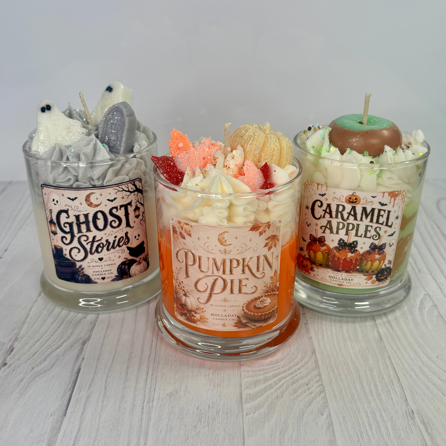 FALL + HALLOWEEN DESSERT CANDLES | 100% SOY | HANDMADE LUXURY CANDLES