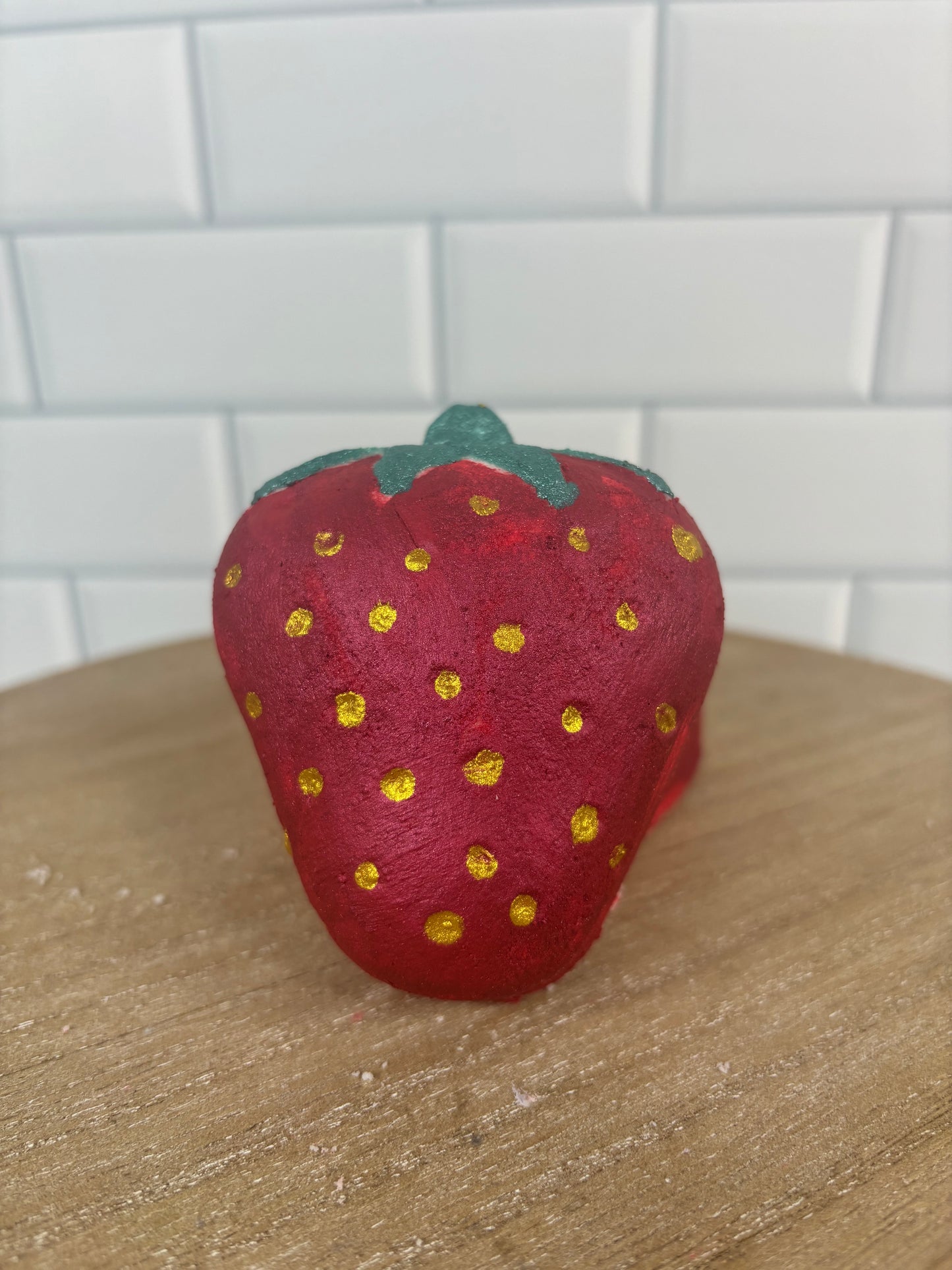 Strawberry Bath Bomb. Cute Bath Bomb. Strawberry Fields. Bath Bomb Gift. Fruit Bath Bomb. Fruity. Red Bath Bomb. Mother's Day Gift. Birthday