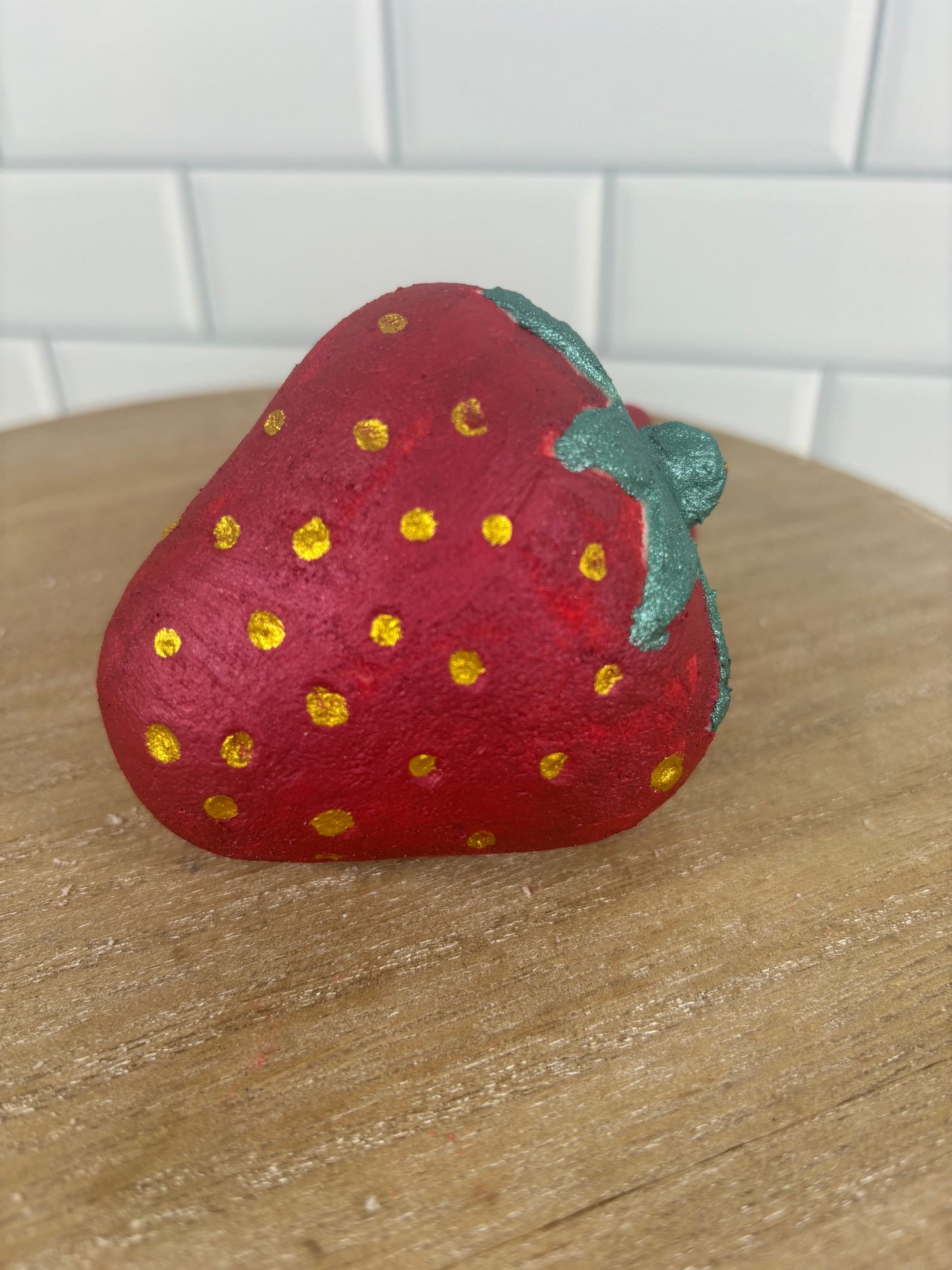 Strawberry Bath Bomb. Cute Bath Bomb. Strawberry Fields. Bath Bomb Gift. Fruit Bath Bomb. Fruity. Red Bath Bomb. Mother's Day Gift. Birthday