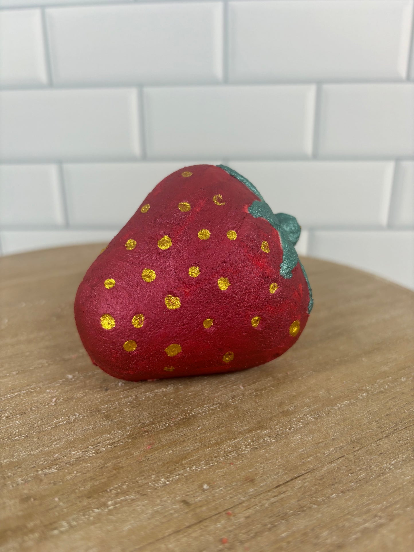 Strawberry Bath Bomb. Cute Bath Bomb. Strawberry Fields. Bath Bomb Gift. Fruit Bath Bomb. Fruity. Red Bath Bomb. Mother's Day Gift. Birthday