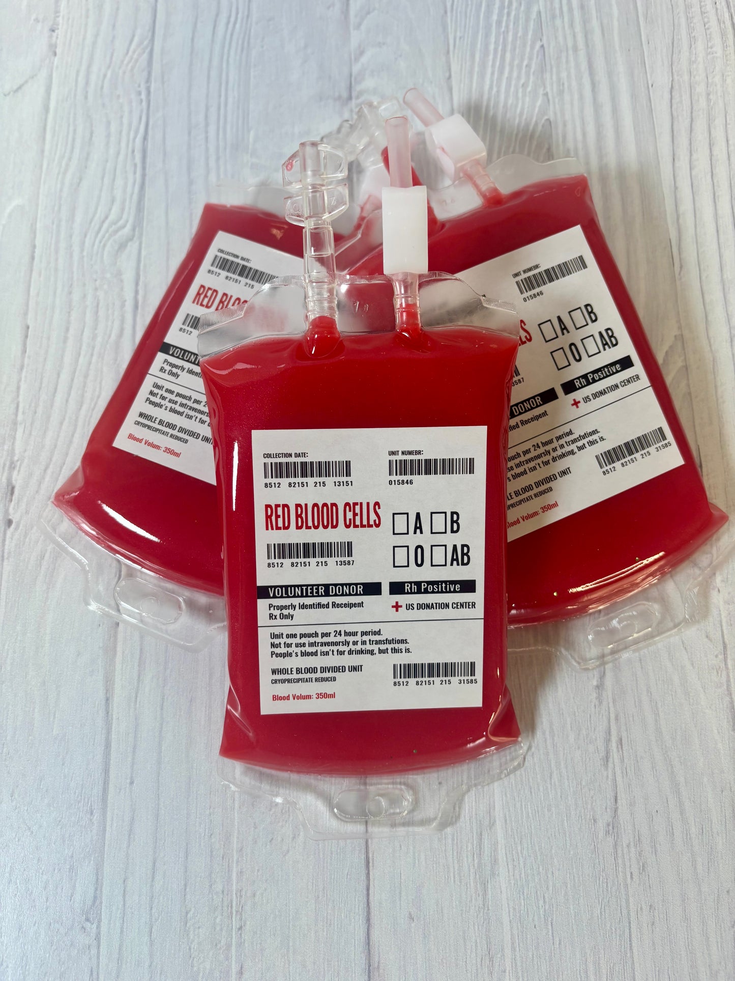 BITE ME BLOOD BAG SQUEEZABLE WAX MELT — 8 OZ