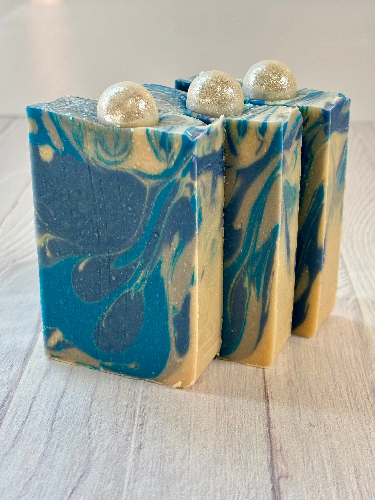 Fresh Snow Cold Process Soap made with Goat Milk and Tallow