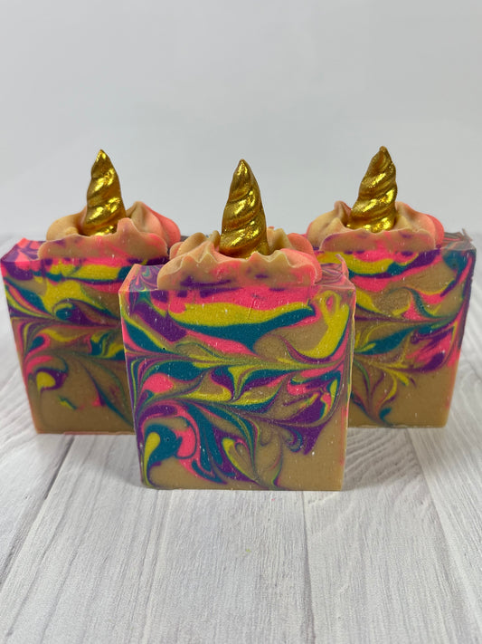 Unicorn Dreams Cold Process Tallow and Goat Milk Soap