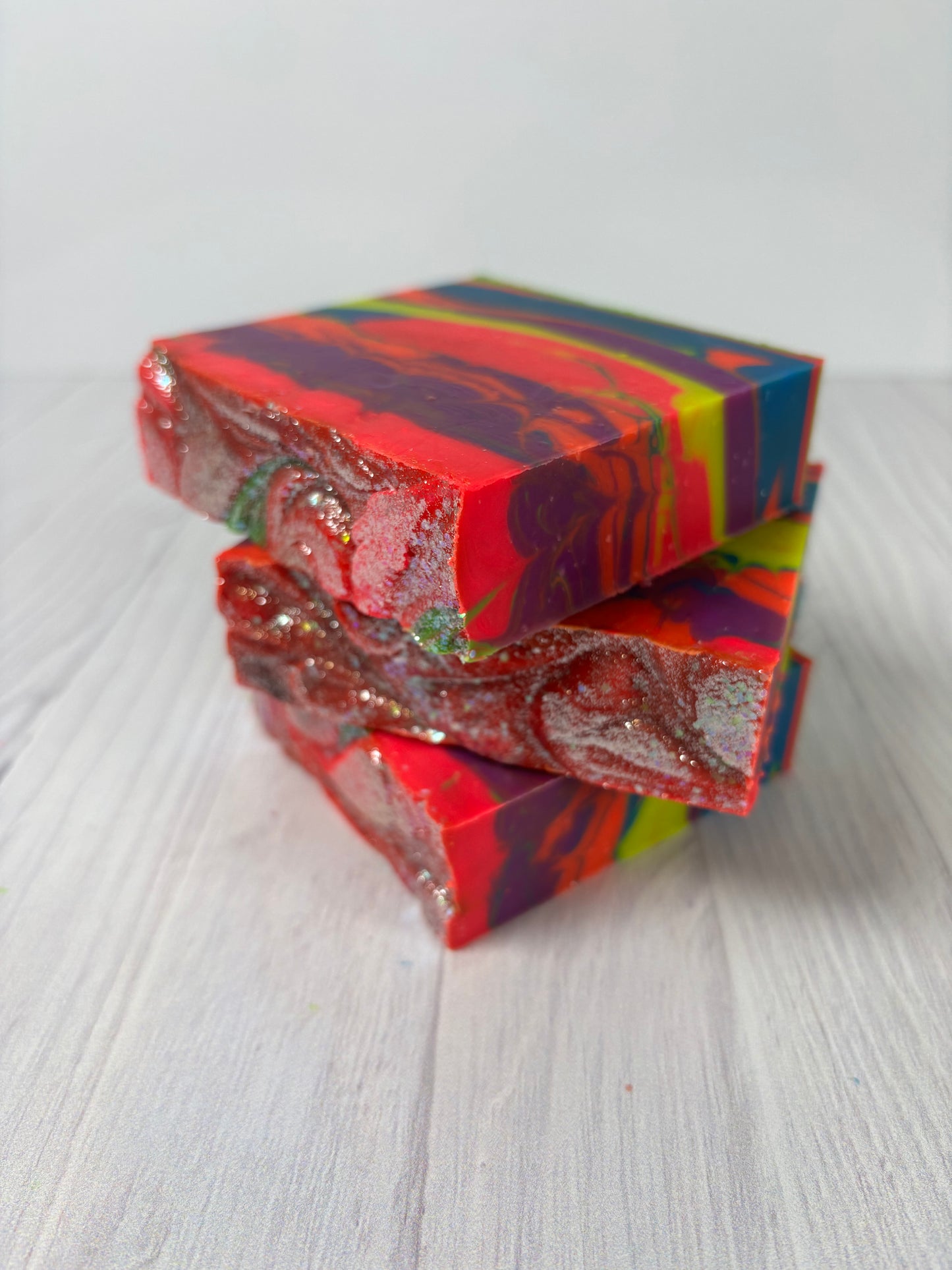 Neon Clouds Cold Process Coconut Milk Soap