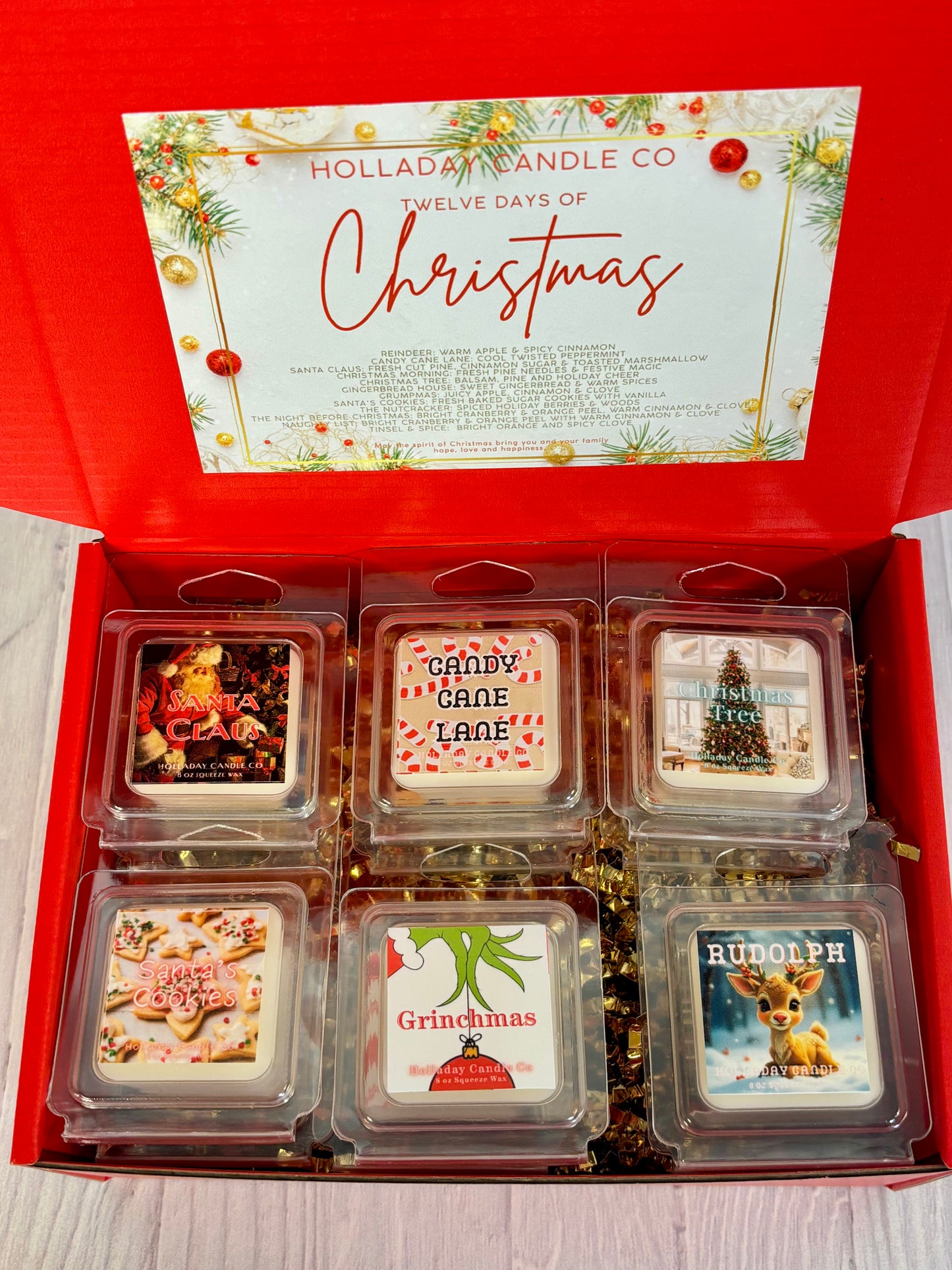 12 Days of Christmas Wax Melt Sample Box