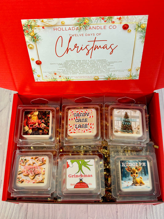 12 Days of Christmas Wax Melt Sample Box