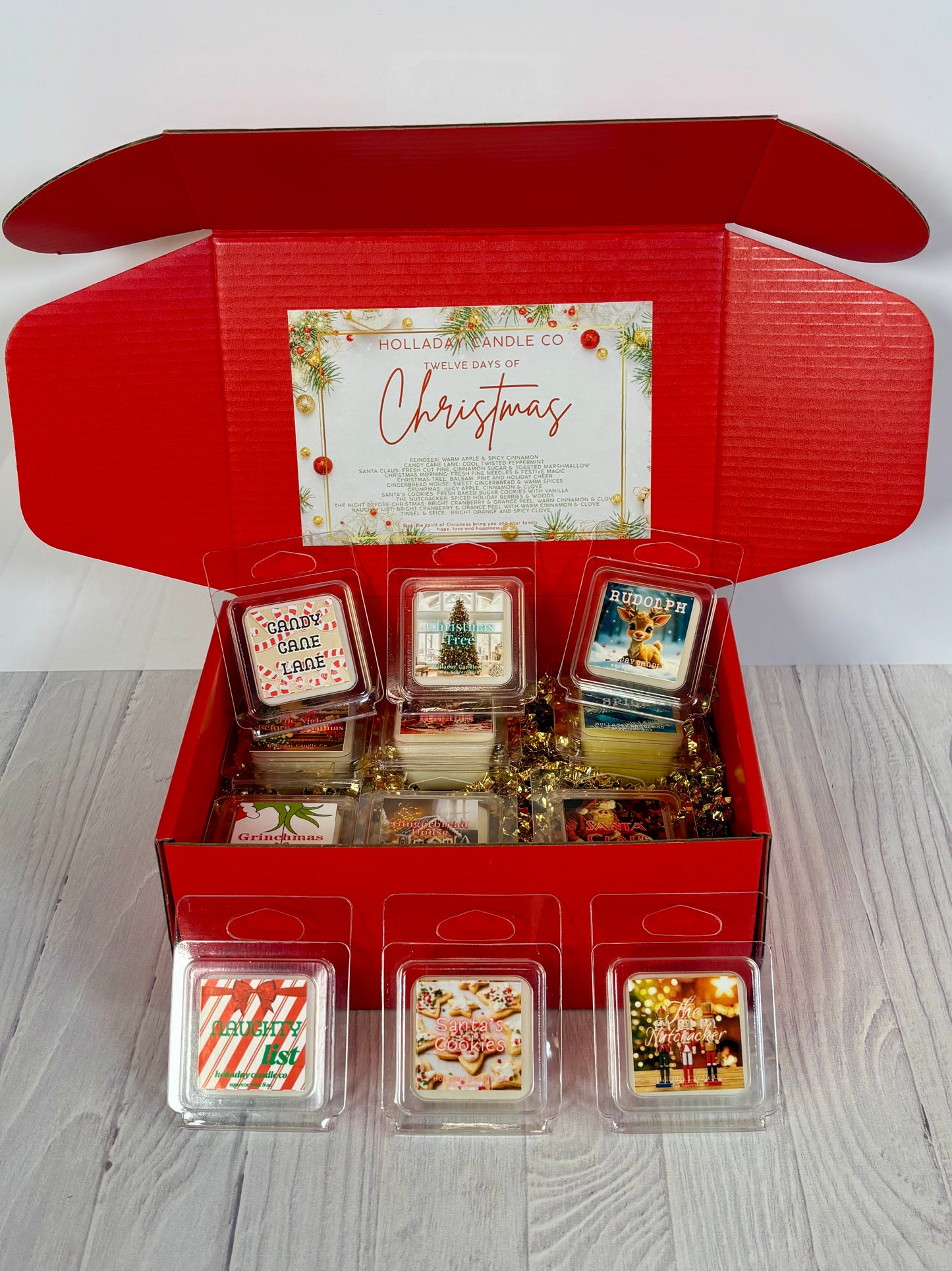 12 Days of Christmas Wax Melt Sample Box